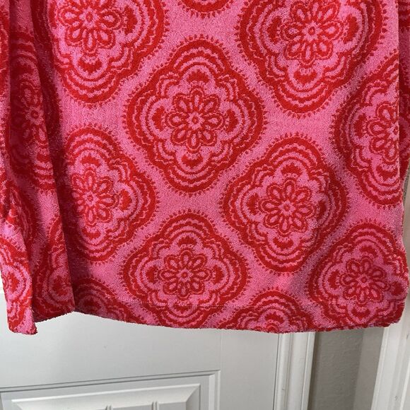 Boden Towelling Tank Top Terry Cloth Pink Rose Botanic Blush Womens Size M - Picture 3 of 10